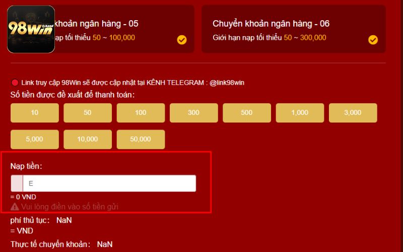 4 nguyên nhân khiến bạn giao dịch nạp tiền 98win thất bại